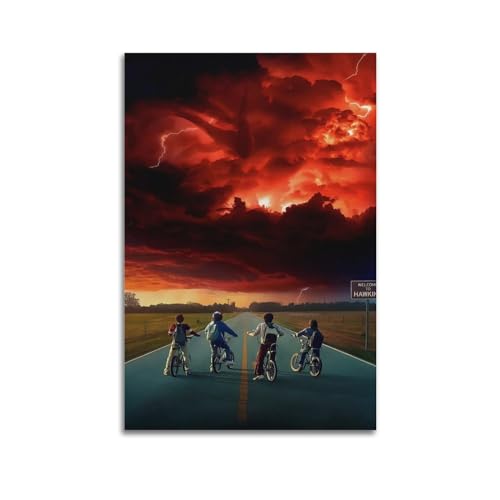 Terp Stranger Things Poster, Wandkunst, Poster, Geschenk für Freunde, Schlafzimmer, Wohnzimmer, Dekoration, modern, ästhetisch, ungerahmt, 30 x 45 cm von Terp