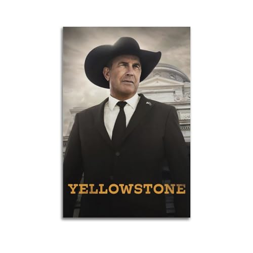 Terp Yellowstone Poster, Wandkunst, Poster, Geschenk für Freunde, Schlafzimmer, Wohnzimmer, Dekoration, modern, ästhetisch, ungerahmt, 30 x 45 cm von Terp