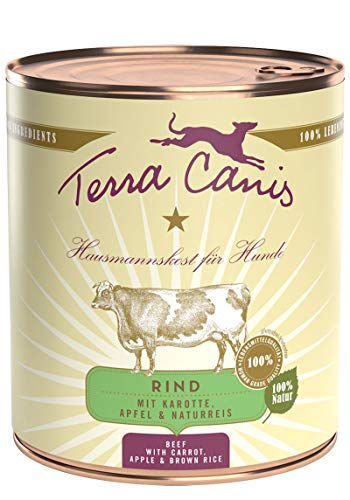 Rind mit Karotte, Apfel und Naturreis, (1 x 800 g) von Terra Canis