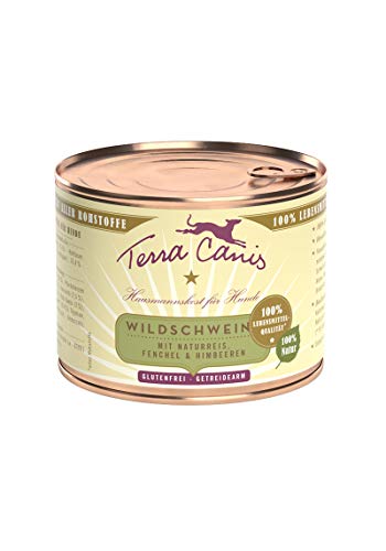 Terra Canis | Wildschwein mit Naturreis, Fenchel und Himbeere | Nassfutter | 200g von Terra Canis