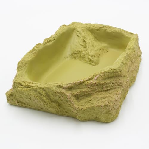 Terra Discount Wasserschale/Futterschale in cremefarben für Reptilien, Amphibien, Vögel, Mäuse, Kaninchen UVM. (No. 6-26x17,5 cm) von Terra Discount