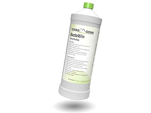 Terra Domi 1 Liter Bactowin, Geruchsneutralisierer & Fleckenentferner, wirkt garantiert biologisch und nachhaltig, Mikroorganismen gegen Schweiß, Tierurin, Nikotingeruch von Terra Domi