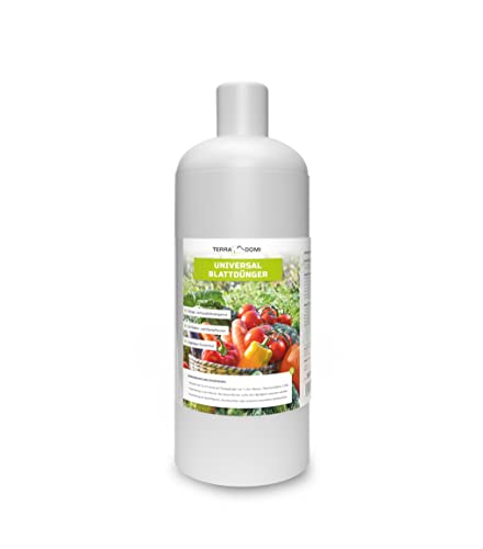 TerraDomi Blattdünger Universal | Konzentrat für Rasen, Gemüse und Beete | Spezialdünger mit wichtigen Mikronährstoffen | Für Pflanzen und Rasen im Außenbereich | 500ml von Terra Domi