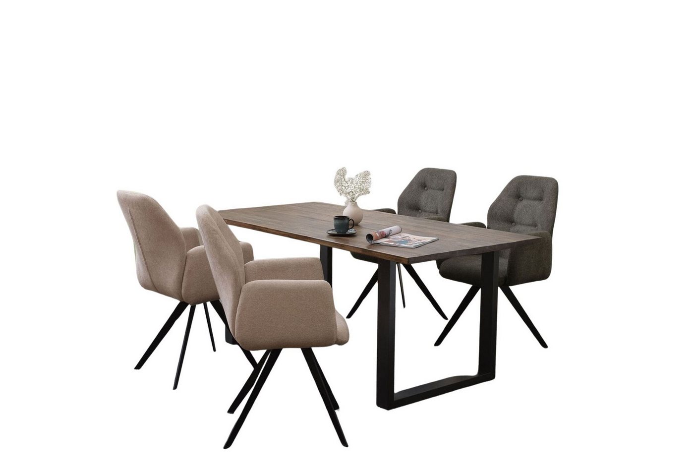 Terra Home Esstisch Terra Home Esstisch Jarven 180 x 90 cm, gerade Kante (180x90 cm,für 8 Personen), rechteckig, Vollholz, modern, groß von Terra Home