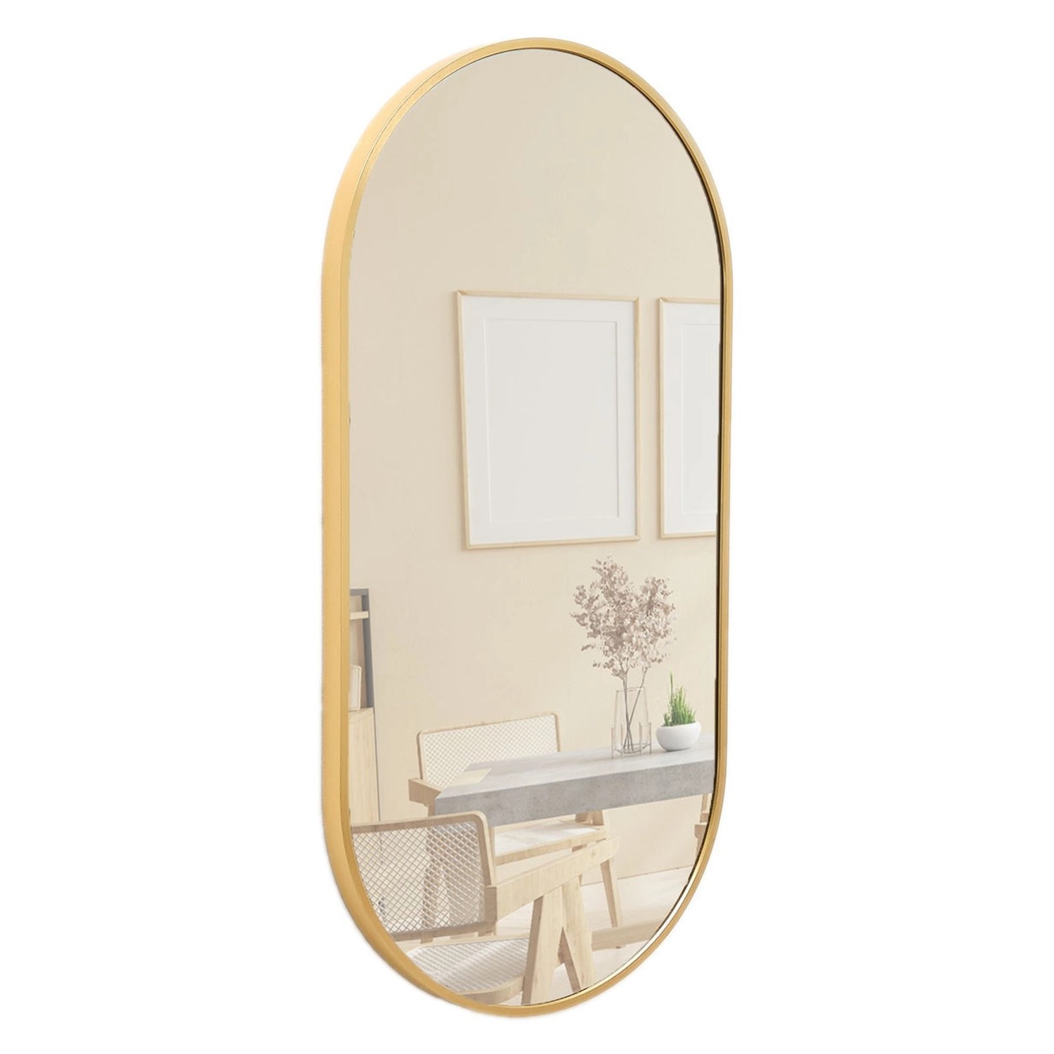 Terra Home Wandspiegel 60x30 Gold Metallrahmen von Terra Home