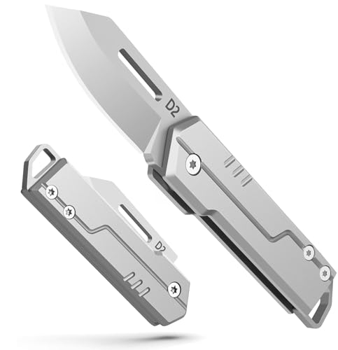 2er-Pack Mini Taschenmesser Geschenk für Männer, Vater, Ehemann – Taschenmesser Klein für den Alltag – Leichtes EDC Messer für Camping, Wandern, Angeln & Outdoor Fishing 2er-Pack Mini Taschenmesser Geschenk für Männer, Vater, Ehemann – Taschenmesser Klein für den Alltag – Leichtes EDC Messer für Camping, Wandern, Angeln & Outdoor Fishing von TerraJoy