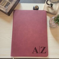 Personalisiertes Großes Reißverschluss-Portfolio, Individuelles Reißverschluss-Padfolio, Einzigartiges Notizbuch, Süßes Personalisiertes von TerraRossaGifts