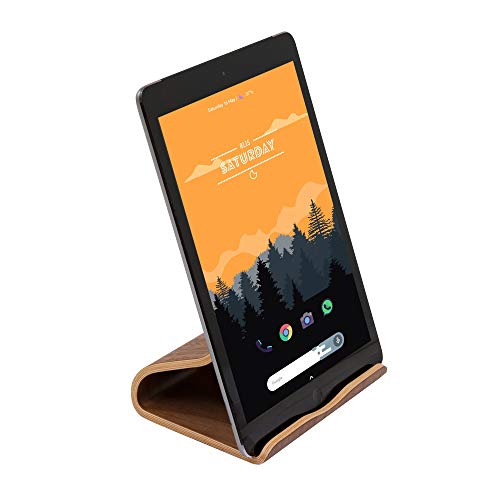 TERRATEC Holz eins, Tablet Ständer aus Echtholz, Für Tablets wie iPad, Galaxy Tab, Google Nexus und weitere von TerraTec