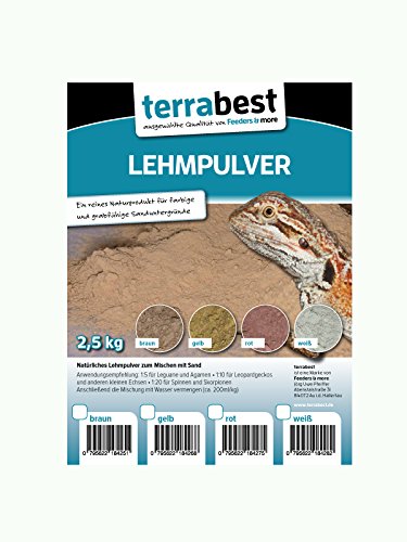 Terrabest Lehmpulver - weiß 2,5kg zum mischen von Terrariensand Naturlehm Terrabest Lehmpulver - weiß 2,5kg zum mischen von Terrariensand Naturlehm von Terrabest