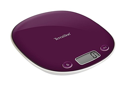 TERRAILLON Elektronische Küchenwaage – Tara, Flüssigkeitsumrechnung, integrierter Griff, Wiegebereich 5 kg, Genauigkeit 1g – Modell 'Macaron Inox' Pflaume, Pflaumenfarben TERRAILLON Elektronische Küchenwaage – Tara, Flüssigkeitsumrechnung, integrierter Griff, Wiegebereich 5 kg, Genauigkeit 1g – Modell 'Macaron Inox' Pflaume, Pflaumenfarben von Terraillon