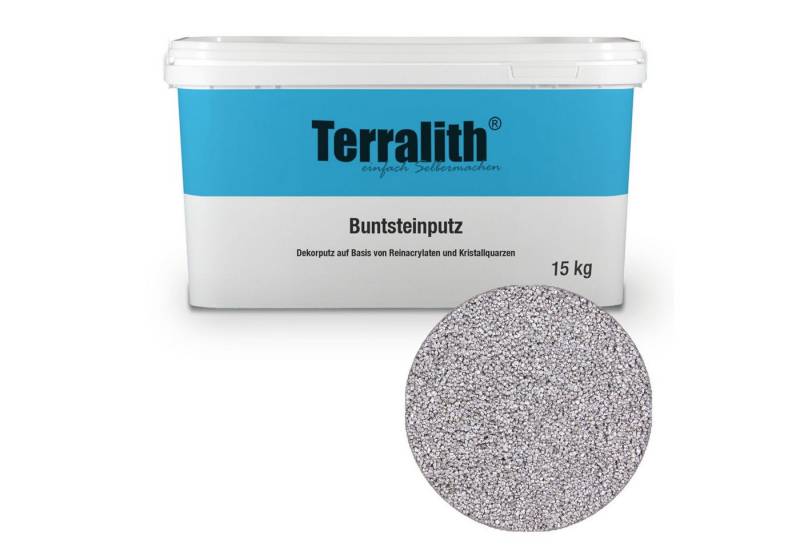 Terralith® Kunstharzputz Buntsteinputz Mosaikputz 1mm -15 kg- BSP1037 (Eimer, Verarbeitungsfertig) Dekorationsputz aus Marmor-Granulat bzw. eingefärbter Körnung von Terralith®
