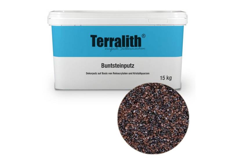 Terralith® Kunstharzputz Buntsteinputz Mosaikputz 1mm -15 kg- BSP1131 (Eimer, Verarbeitungsfertig) Dekorationsputz aus Marmor-Granulat bzw. eingefärbter Körnung von Terralith®