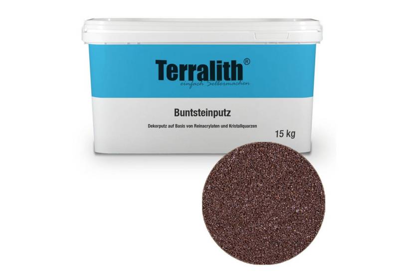 Terralith® Kunstharzputz Buntsteinputz Mosaikputz 1mm -15 kg- BSP1057 (Eimer, Verarbeitungsfertig) Dekorationsputz aus Marmor-Granulat bzw. eingefärbter Körnung von Terralith®