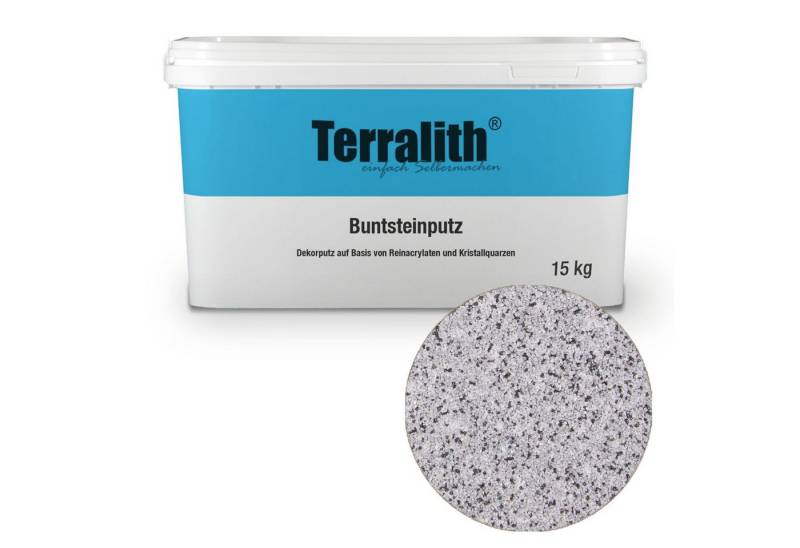 Terralith® Kunstharzputz Buntsteinputz Mosaikputz 1mm -15 kg- BSP1141 (Eimer, Verarbeitungsfertig) Dekorationsputz aus Marmor-Granulat bzw. eingefärbter Körnung von Terralith®