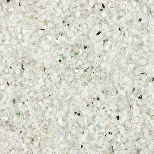 Terralith Buntsteinputz 15kg in weiß-glas, Sockelputz für Innen und Außen mit Reinacrylat Bindemittel aus Naturstein, 1-2mm Körnung (T80) von Terralith