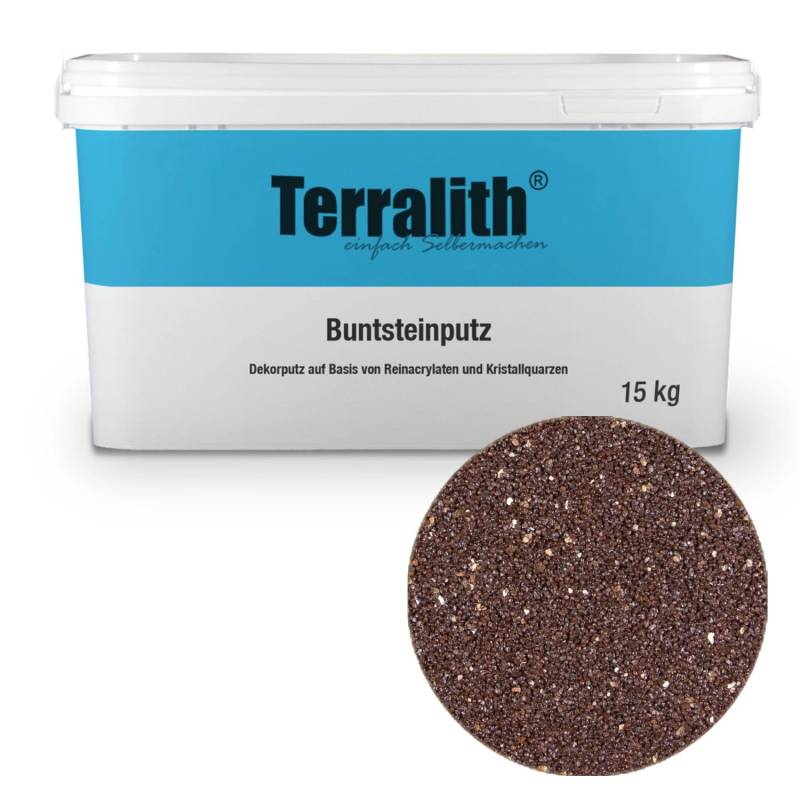 Terralith Buntsteinputz Mosaikputz 1mm -15 kg- BSP1077 Gold Braun von Terralith