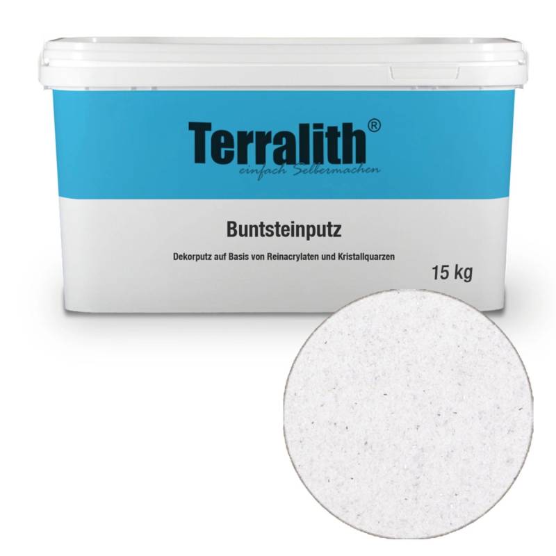 Terralith Buntsteinputz Mosaikputz 1mm -15 kg- BSP1080 Weiss von Terralith
