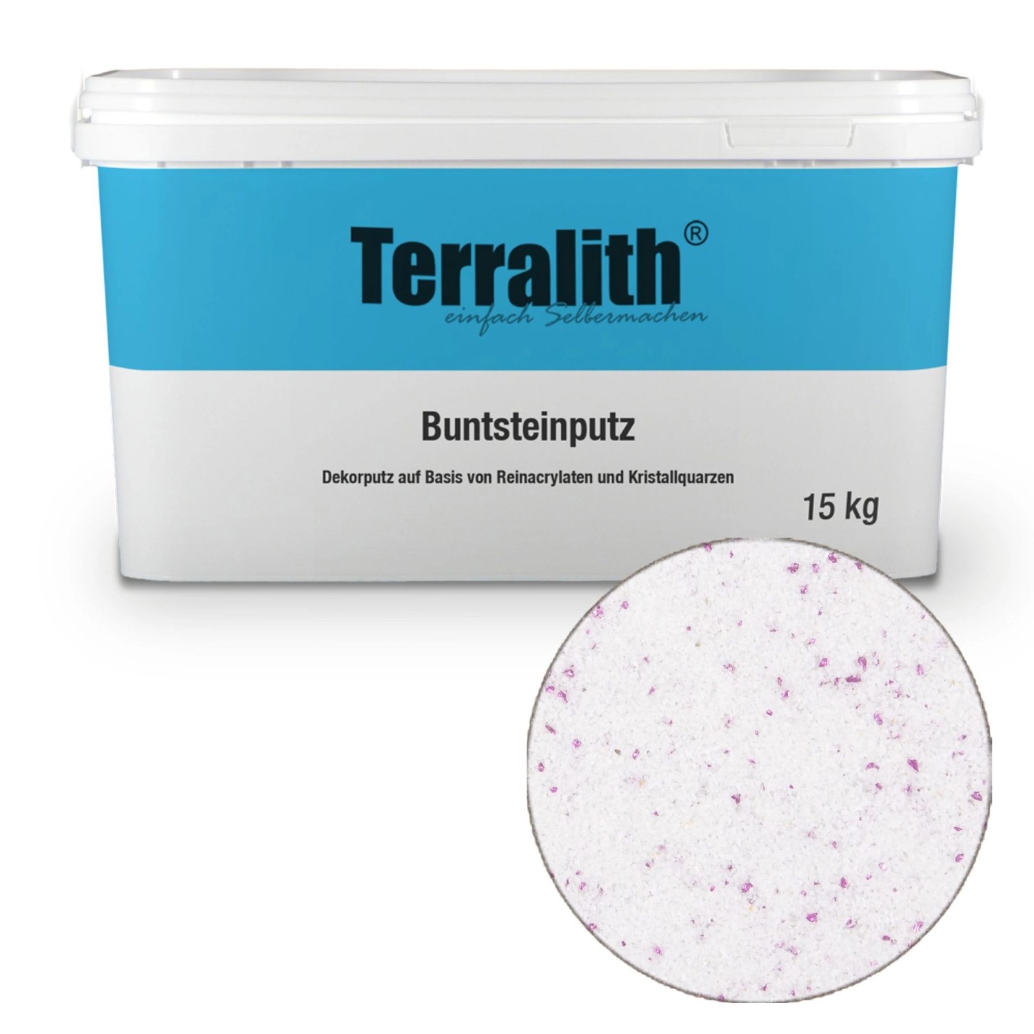 Terralith Buntsteinputz Mosaikputz 1mm -15 kg- BSP1120 Weiss Violett Terralith Buntsteinputz Mosaikputz 1mm -15 kg- BSP1120 Weiss Violett von Terralith