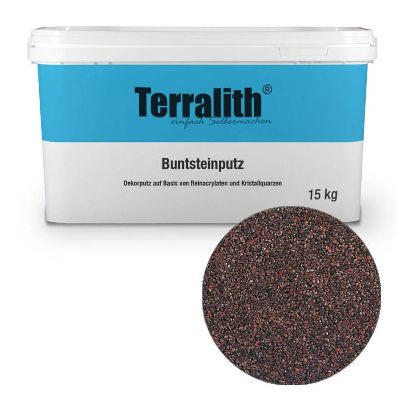 Terralith Buntsteinputz Mosaikputz 2mm -15 kg- BSP57 Braun von Terralith