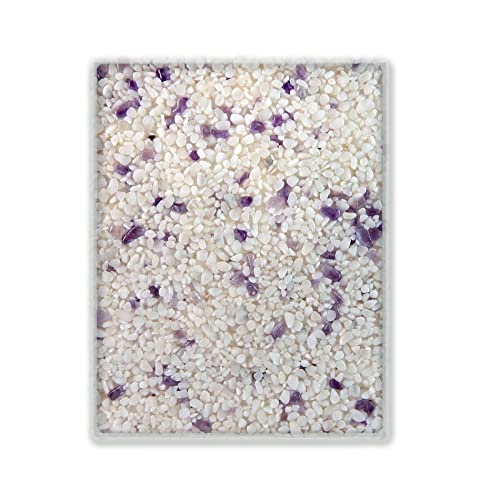 Terralith Farbmuster Edelsteinteppich - Amethyst/Bianco- Terralith Farbmuster Edelsteinteppich - Amethyst/Bianco- von Terralith