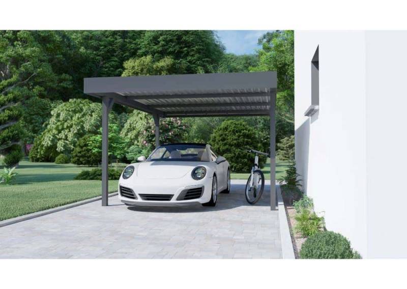 Terrando Einzelcarport Easy Carport, BxT: 336x500 cm, Anthrazit von Terrando