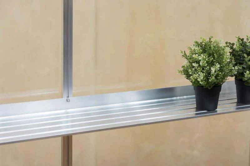 Terrando Gewächshaus Aluminiumregal 236 cm, BxTxH: 20 x 20 x 236 cm von Terrando