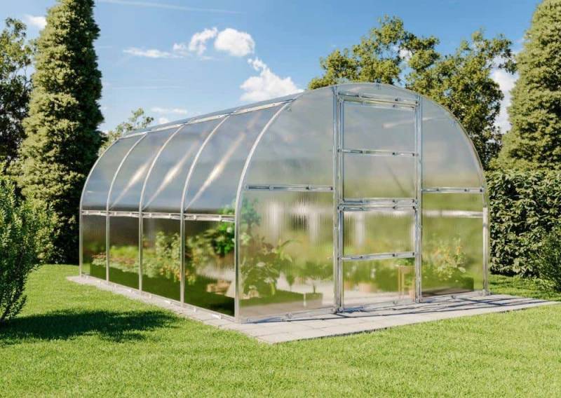 Terrando Gewächshaus Estragon 3x4m, BxTxH: 300 x 400 x 245 cm von Terrando