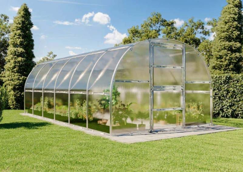 Terrando Gewächshaus Estragon 3x6m, BxTxH: 300 x 600 x 240 cm von Terrando