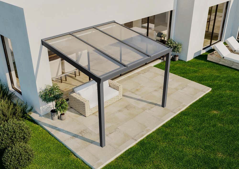 Terrando Terrassendach Terrassenüberdachung Classic, BxT: 300x250 cm, Weiß von Terrando