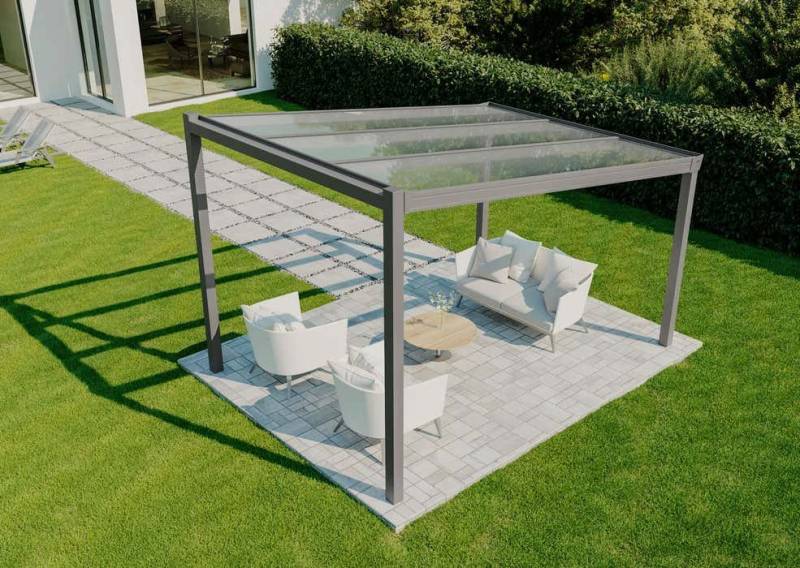 Terrando Terrassendach Terrassenüberdachung Classic freistehend, BxT: 400x300 cm von Terrando