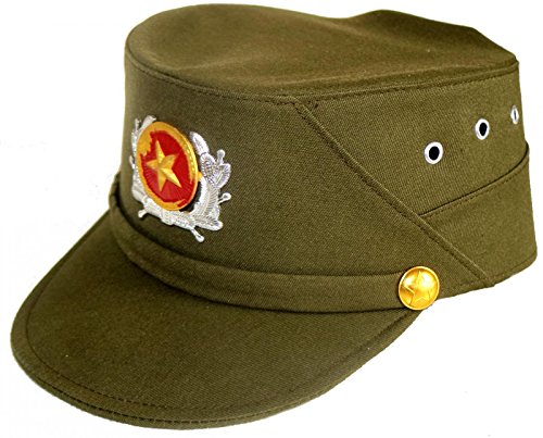 Terrapin Trading Vietnam Army Vietnamese Military Cap Hat with Metal Badge Army Surplus von Terrapin Trading