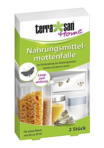 Terrasan Home Nahrungsmittelmottenfalle, Ermittlung von Nahrungsmittelmotten und deren Larven, Mottenfalle mit 3 Monaten Wirkung, 2 Stück Terrasan Home Nahrungsmittelmottenfalle, Ermittlung von Nahrungsmittelmotten und deren Larven, Mottenfalle mit 3 Monaten Wirkung, 2 Stück von Terrasan