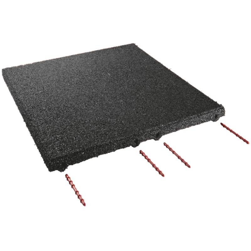Terrasoft Fallschutzplatte 3 cm Schwarz 5 m² Paket von Terrasoft