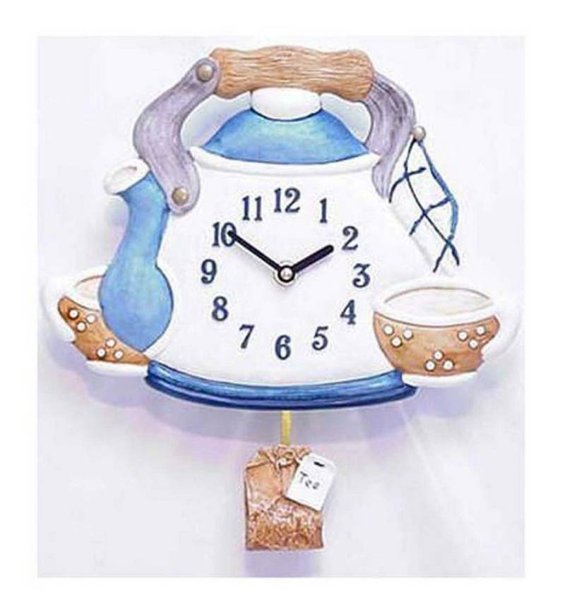 Terrastudio Wanduhr Küchen Pendeluhr Teekanne - Terrastudio Modell: 00.2903.p0 von Terrastudio