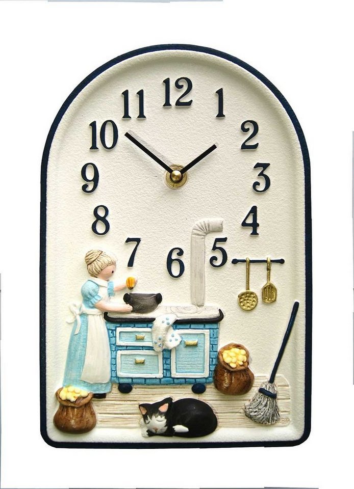 Terrastudio Wanduhr Küchenuhr Oma und Ofen - Terrastudio Modell: 00.0972 von Terrastudio