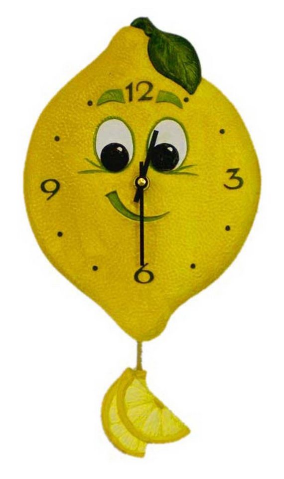 Terrastudio Wanduhr Wanduhr Motiv Zitrone - Terrastudio Modell: 00.2213.00 von Terrastudio