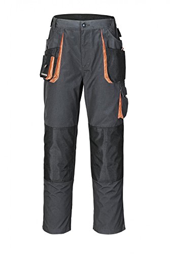 Herrenhose Gr. 46 dunkelgrau/schwarz/orange 65% PES/35% CO von Terratrend Job