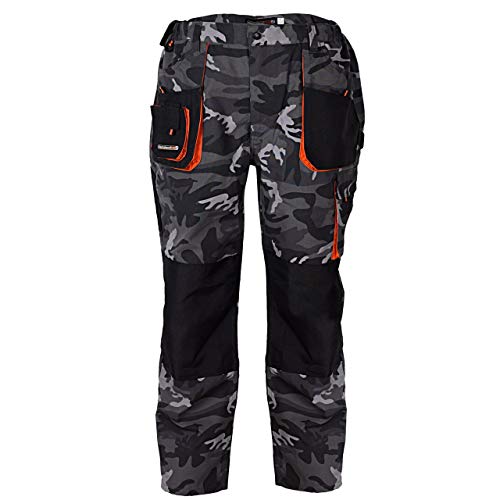 Terratrend Job 3230-60-6210 Herrenhose Größe 60 - Camouflage/Grau/Schwarz von Terratrend Job