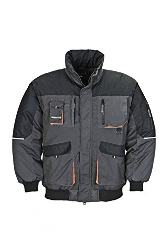 Terratrend Job 4629-5XL-6310 Herren Pilotenjacke, Größe 5XL, Dunkelgrau/Schwarz von Terratrend Job