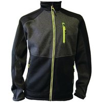 Strickfleecejacke Größe xxl dunkelgrün/schwarz/lime von Terrax Workwear