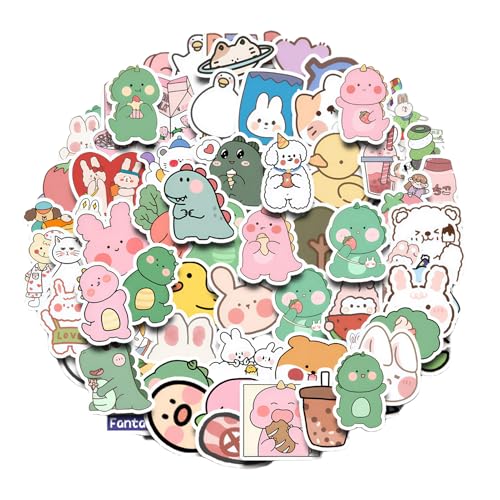 180 Stück Scrapbook Sticker, Sticker Aesthetic, Kofferaufkleber, Aufkleber, für Schränke, Laptops, Fahrräder, Kühlschrank, Gitarre, Heimwerken, Gepäck, Telefone, Koffer, Erwachsene, Kinder, Teenager von Terraxis