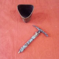 Seltener Und Ungewöhnlicher Korkenzieher Aus Messing. Barware Küche Esszimmerparty Französisch Antik Vintage von TerresEnchantees