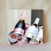 Dekorative Fliese, 10x10 cm, Moet Et Chandon, Sektflasche, & Mehrere Display-Optionen, Multicolor, Untersetzer, Drinks_31 von TerrificTile