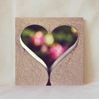 Dekorative Fliese, 4" X 4", Valentinstag, Liebe, Ich Liebe Dich, Herzförmig, Romantisch, Mehrfache Anzeigeoption, Multicolor, Untersetzer, Love_11 von TerrificTile