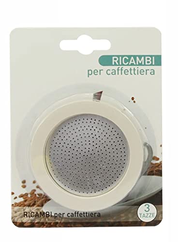 Set 4 Stück 3 Dichtungen + 1 Set für kompatible Mokka-Maschinen, kompatibel mit Bialetts, 3 Tassen von Terryshop74