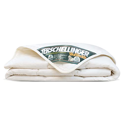 Terschellinger Sommerdecke - Bettdecke aus 100% IWS-Schurwolle - Hochwertiges Sommer Wolle Bettdecke - Woolmark Zertifiziert - 140 x 220 cm von Terschellinger Wolweelde