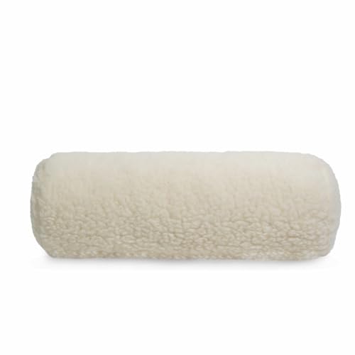 Terschellinger Woll-Nackenrollen-Kissen - Schafsfell 50x18cm - Superweich - Schurwolle gefüllt von Terschellinger Wolweelde