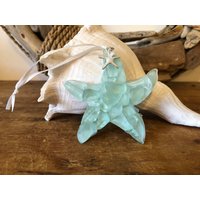 stern Helle Seeglas Seestern Ornament Seafoam Green stern Helle Seeglas Seestern Ornament Seafoam Green von Tersjustbeachy