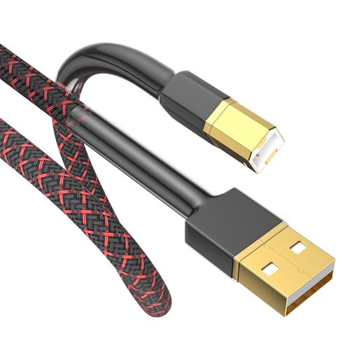 Tertullus High End HiFi USB Kabel 1m A-B für Audio-Streaming, DAC, Computer, Soundkarte, Decoder, Verstärker, Digitalplayer - USB-A auf USB-B Digital Druckerkabel Tertullus High End HiFi USB Kabel 1m A-B für Audio-Streaming, DAC, Computer, Soundkarte, Decoder, Verstärker, Digitalplayer - USB-A auf USB-B Digital Druckerkabel von Tertullus