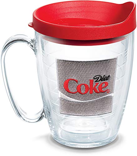 Tervis 1052792 Coca-Cola - Diet Cola Isolierbecher mit Emblem und rotem Deckel, Tritan, transparent Tervis 1052792 Coca-Cola - Diet Cola Isolierbecher mit Emblem und rotem Deckel, Tritan, transparent von Tervis